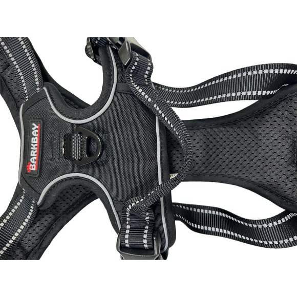 BARKBAY No Pull Dog Harness with Leash Clips Black L - Picture 7 of 7